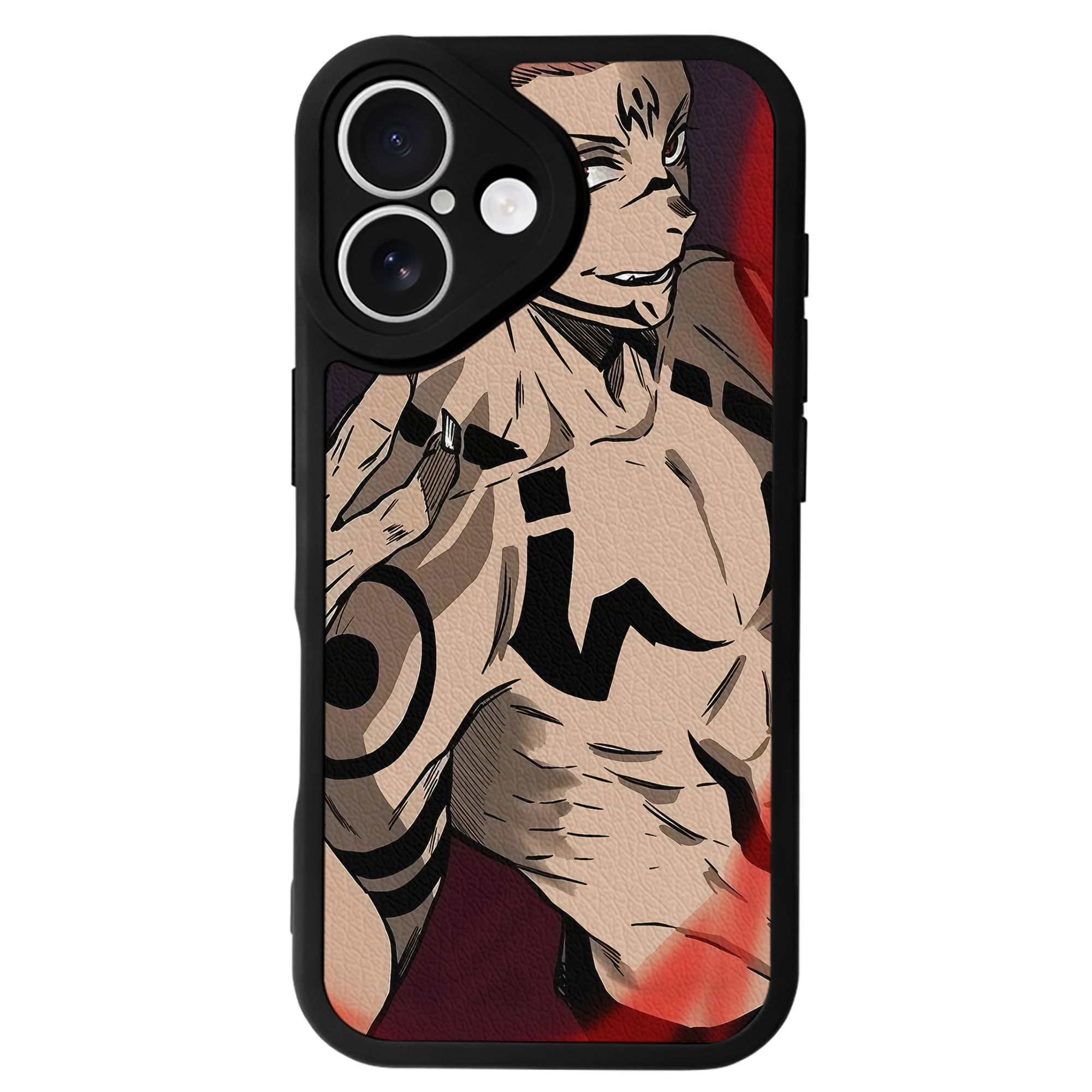 （画像用） 呪術廻戦 Jujutsu Kaisen 【iPhone 16シリーズ対応】シリコンスマホケース（レザー調） 材質：シリコン